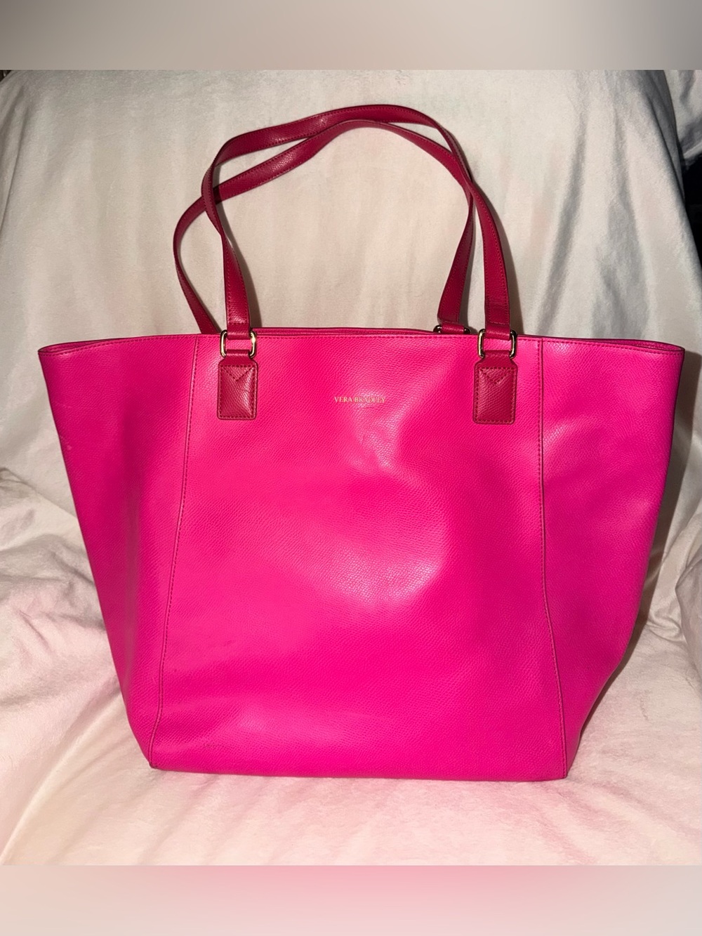 Vera Bradley Hot Pink Leather Tote